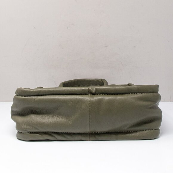 Cole Haan Grand Series Quilted Tote Bag Tea Leaf Green Leather - Picture 9 of 11